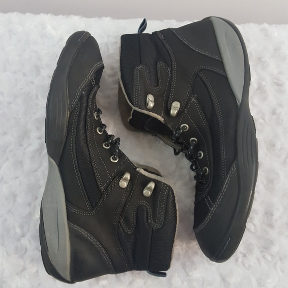 Naturalizer Ankle Boots Black Lace-Up Leather - Picture 6 of 8